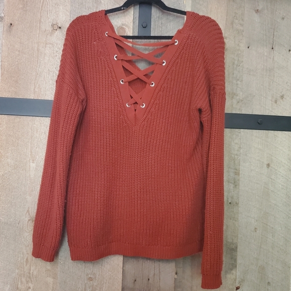 Rust Orange Sweater - Picture 2 of 2